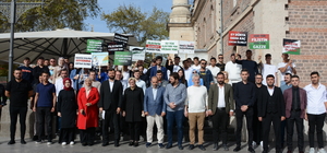 Balıkesir'de AK Parti'li gençler İsrail'i protesto etti