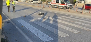 Denizli'de otomobilin çarptığı motosiklet sürücüsü öldü