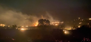 Balıkesir'in Kepsut ilçesinde çıkan orman yangınına müdahale ediliyor