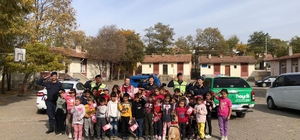Çankırı'da jandarma ekiplerinden köy okulu ziyareti