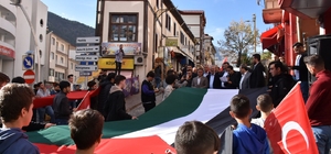 Gümüşhane'de Filistin'e destek yürüyüşü yapıldı