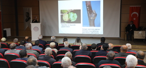 Darende'de çiftçilere kayısı bahçelerinde sonbahar bakımı eğitimi verildi