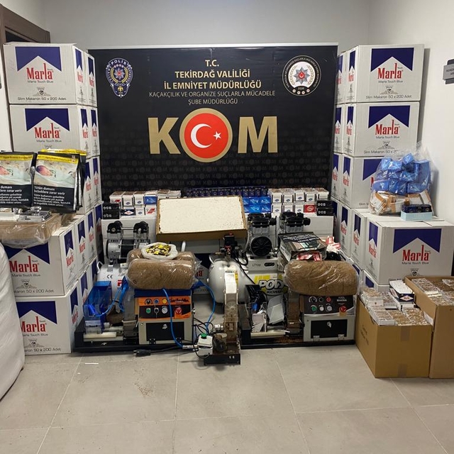 Tekirdağ'da kaçakçılık operasyonunda 18 zanlı yakalandı