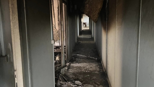 Karabük'te konteyner yangında kullanılamaz hale geldi