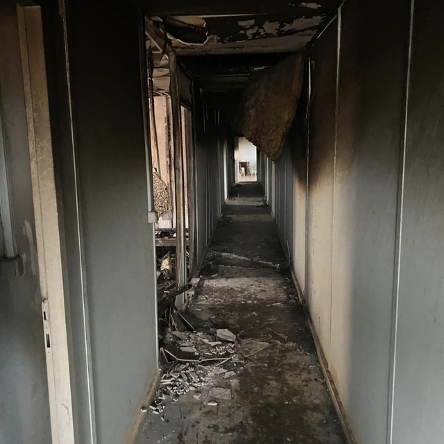 Karabük'te konteyner yangında kullanılamaz hale geldi