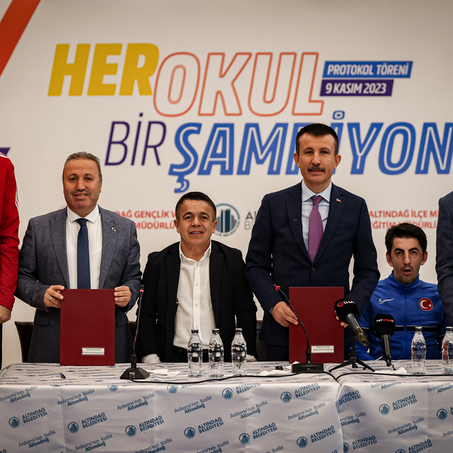 Başkentte "Her Okul Bir Şampiyon" protokolü imzalandı