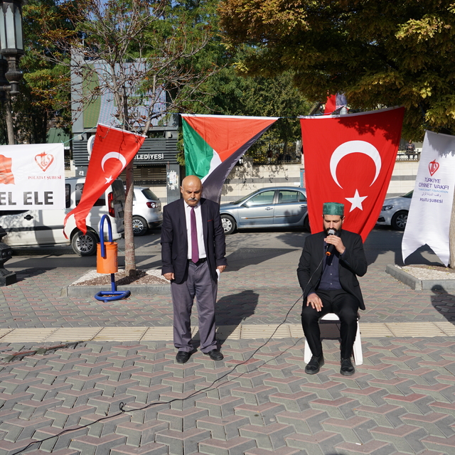 Polatlı'da Filistinlilere destek için kermes açıldı