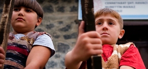 Iğdır'da çocuklar Anıtkabir'deki nöbet değişimini canlandırdı