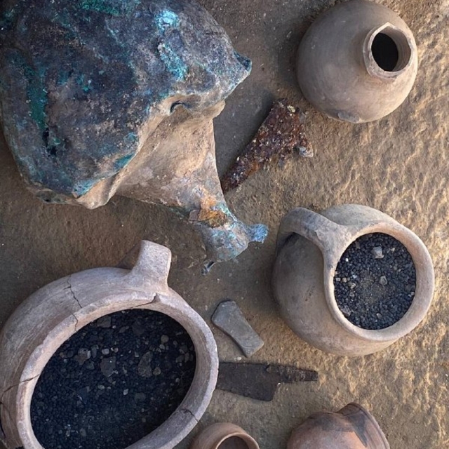 Kazı çalışmasında ortaya çıkan mutfakta 1600 yıllık tohumlar bulundu