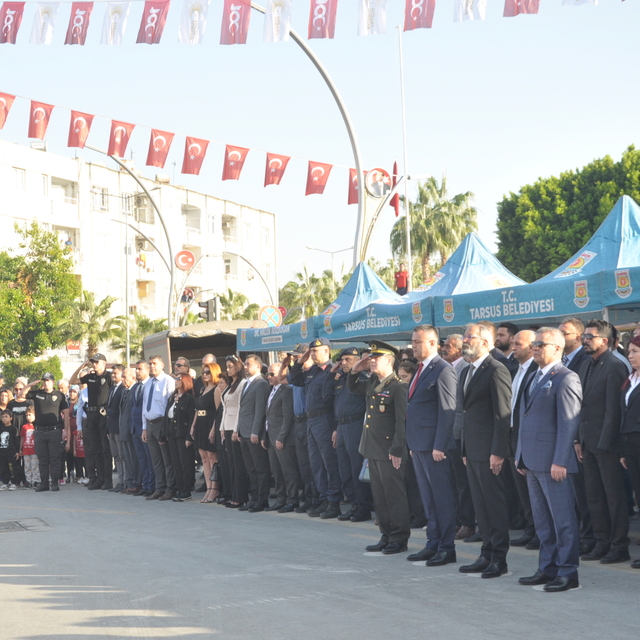Büyük Önder Atatürk, Mersin'in ilçelerinde anıldı