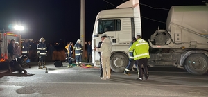 Eskişehir'de çimento tankerinin altında kalan kişi öldü