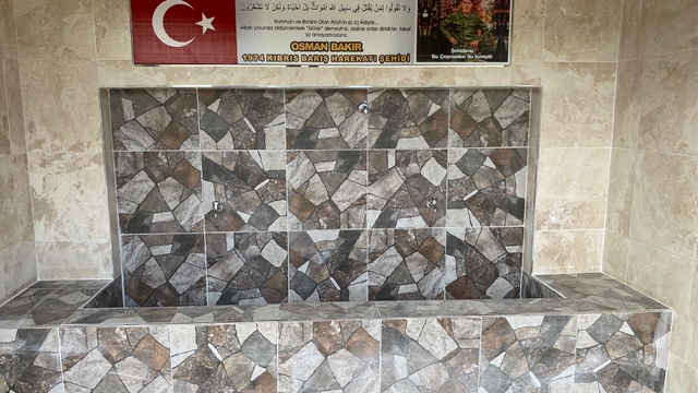 Kıbrıs şehidinin anısına köyünde çeşme yaptırıldı