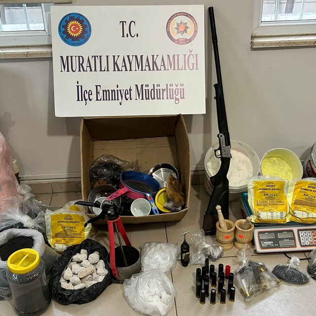 Tekirdağ'da evinde barut satışı yapan şüpheli gözaltına alındı