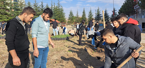 Selçuk Üniversitesinde 1867 fidan toprakla buluşturuldu