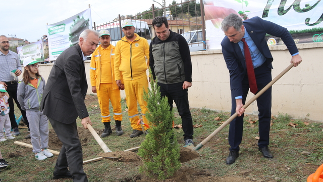 Taşova'da 100 fidan toprakla buluşturuldu