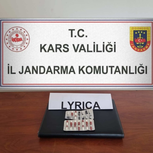 Kars'ta uyuşturucu hapla yakalanan sürücü gözaltına alındı