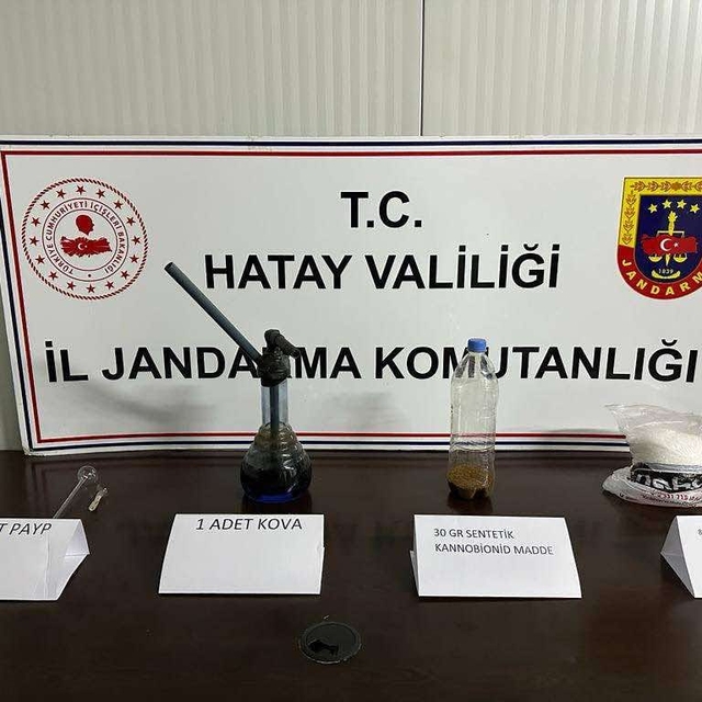 Hatay'da 1 kilo 115 gram sentetik uyuşturucu ele geçirildi