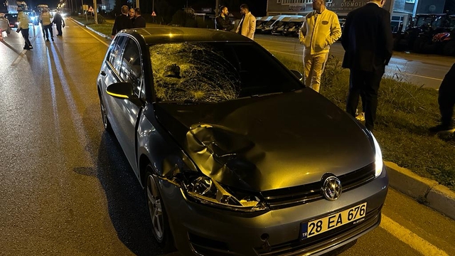 Samsun'da otomobilin çarptığı yaya öldü