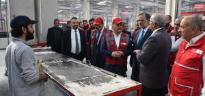Türk Kızılay Genel Müdürü İbrahim Altan, Yapı Sistem Fabrikasını inceledi