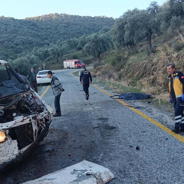 Kamyonet, 20 metreden yuvarlandı: 2 ölü