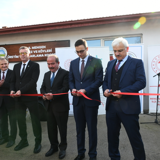 Mengen'de peynir üretim tesis törenle açıldı