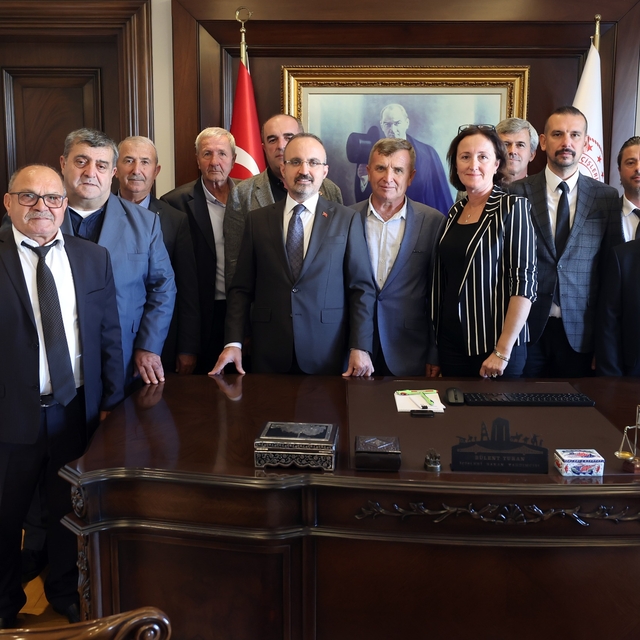 İçişleri Bakan Yardımcısı Turan, Çanakkaleli muhtarları kabul etti