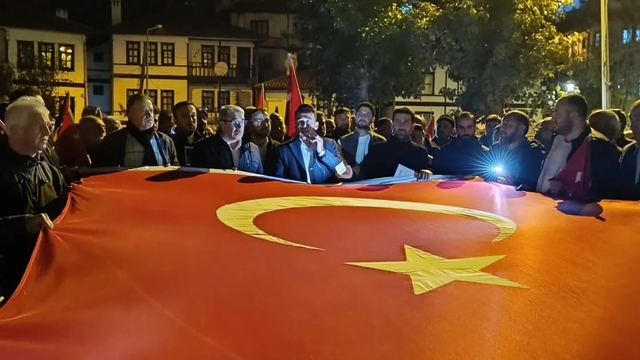 Göynük'te Filistin'e destek yürüyüşü düzenlendi