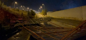 Çankırı'da sağanak ve fırtına etkili oldu