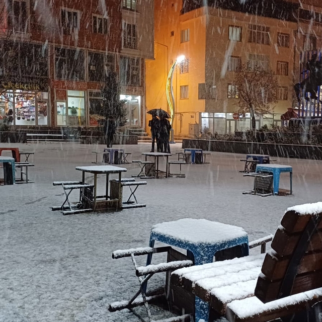 Malazgirt'te kar etkili oldu