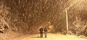 Kastamonu'da kar yağışı etkili oluyor