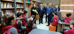 Yozgat Merkez Ortaokulu'nda kütüphane ve okuma salonu açıldı