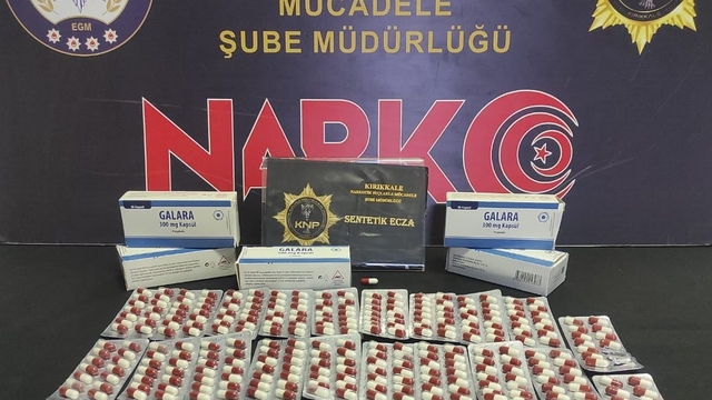 Kırıkkale'de uyuşturucu hap ele geçirildi