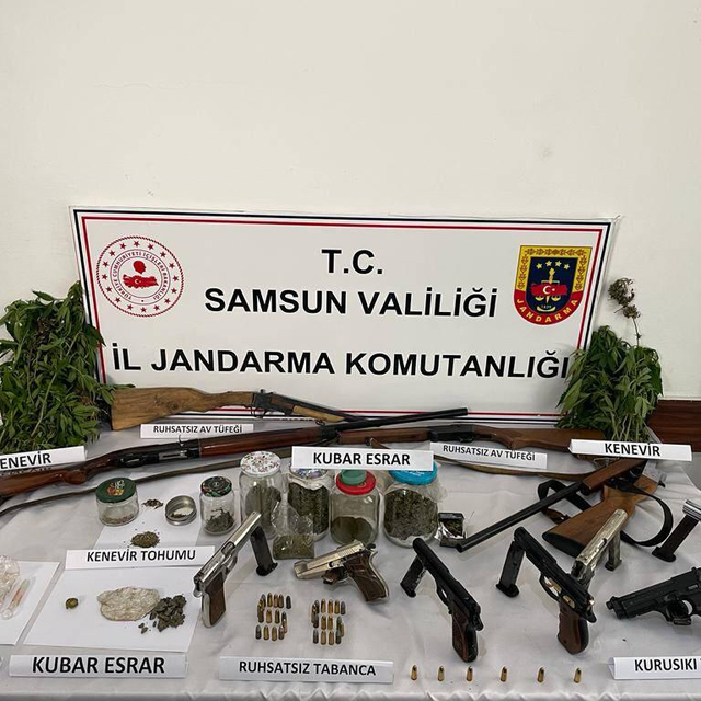Samsun'da uyuşturucu operasyonunda 3 zanlı yakalandı