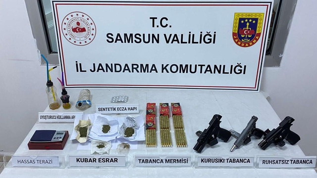 Samsun'da uyuşturucu operasyonunda 7 zanlı yakalandı