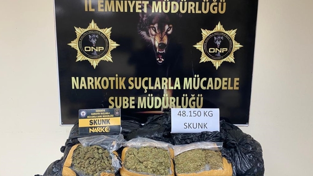 Osmaniye'de kargo kamyonunda 48 kilo 150 gram sentetik uyuşturucu yakalandı