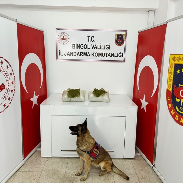 Bingöl'de 12 kilo 550 gram esrar ele geçirildi
