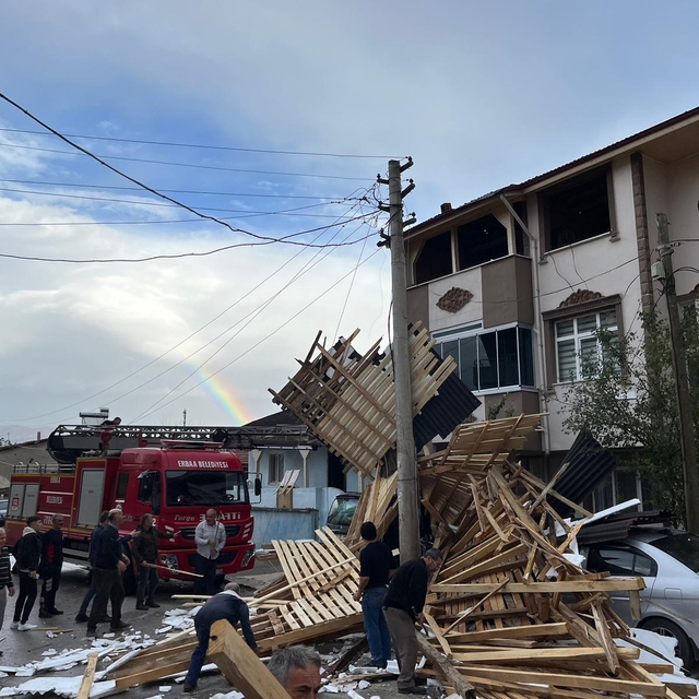 Samsun ve Tokat'ta fırtına hayatı olumsuz etkiledi