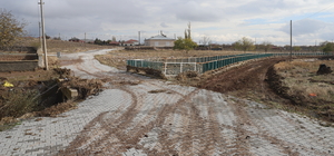Cihanbeyli'de etkili olan sağanağın ardından temizlik çalışması başlatıldı
