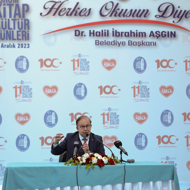 Türk DEGS Başkanı Yaycı, Çorum Kitap Kültür Günleri'ne katıldı