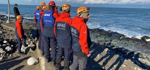 Rize'de odun toplamaya gittiği sahilde fırtınada kaybolan kadın aranıyor