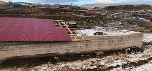 Kars'ta fırtına sonrası hasar tespitine başlandı
