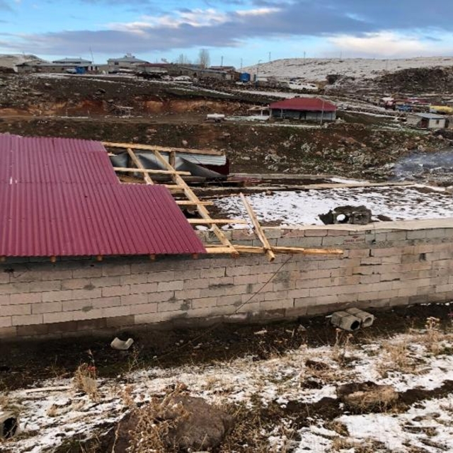 Kars'ta fırtına sonrası hasar tespitine başlandı