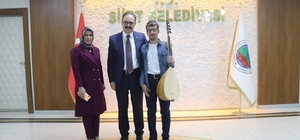 Siirt Valisi Kızılkaya, özel birey Eyüp Sarsılmaz'ı makamında ağırladı