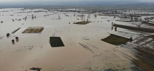 Çanakkale'de sağanak tarım arazilerini vurdu, evleri su bastı