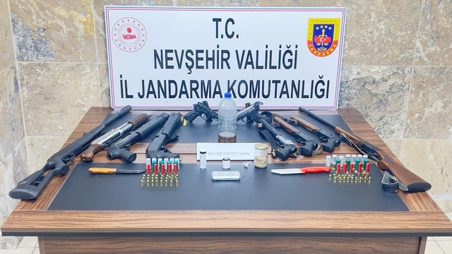 Nevşehir'de uyuşturucu ve ruhsatsız silah operasyonunda 1 zanlı tutuklandı
