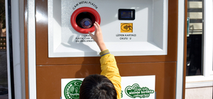 Kırıkkale'de öğrenciler geri dönüşüme katkıda bulunarak puan kazanıyor