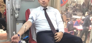 Güce Kaymakamı Bayraktar'tan kan bağışı kampanyasına destek