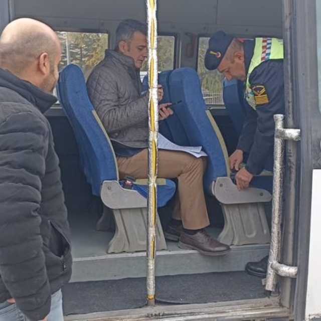 Arguvan'da okul servisleri denetlendi