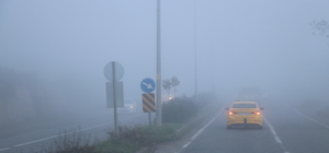 Siirt'te sis etkili oldu