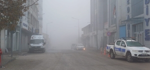 Malazgirt'te sis etkili oldu